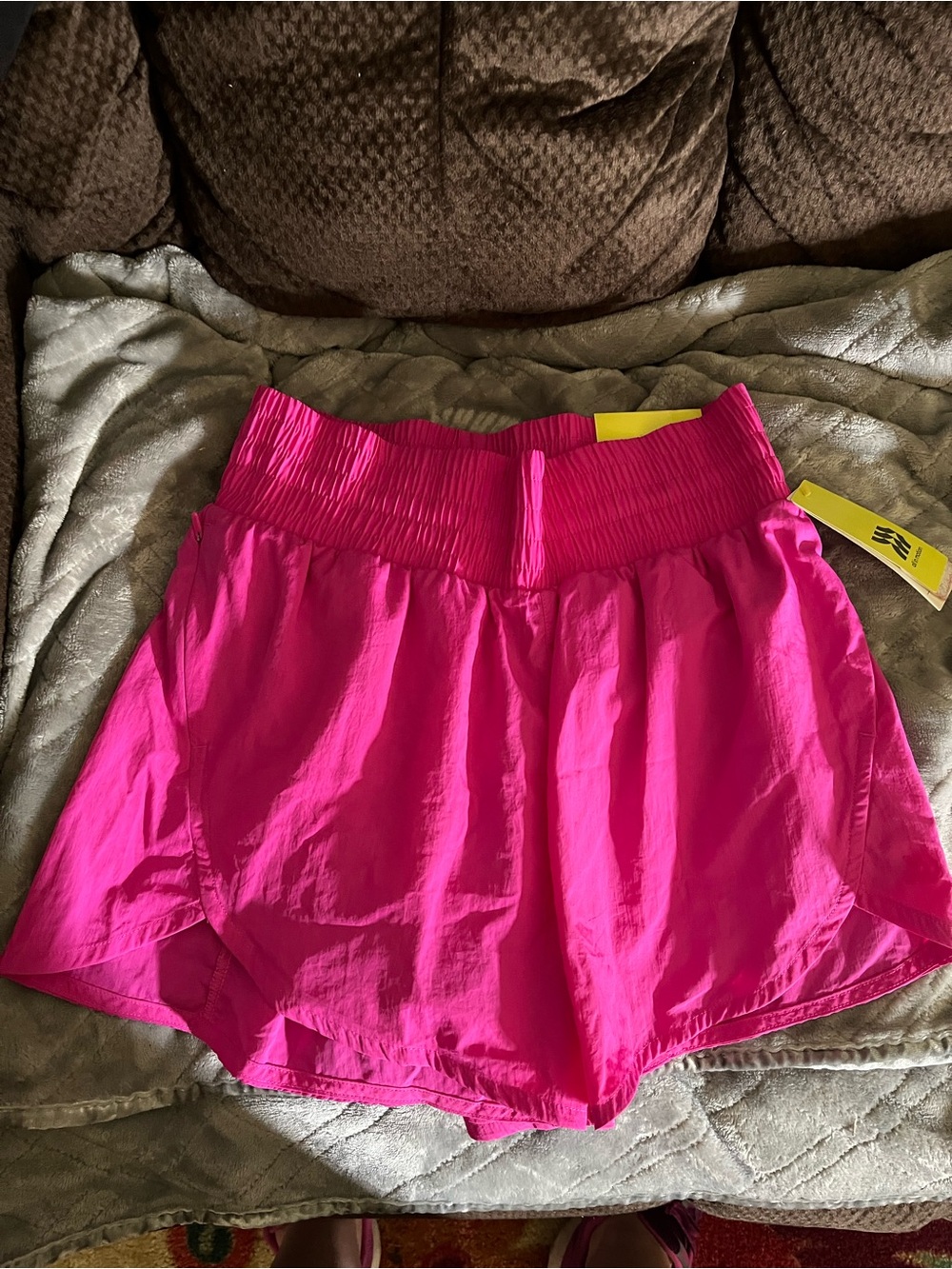 all in motion Women's High-Waist Athletic Shorts in Bright Pink. Size XS